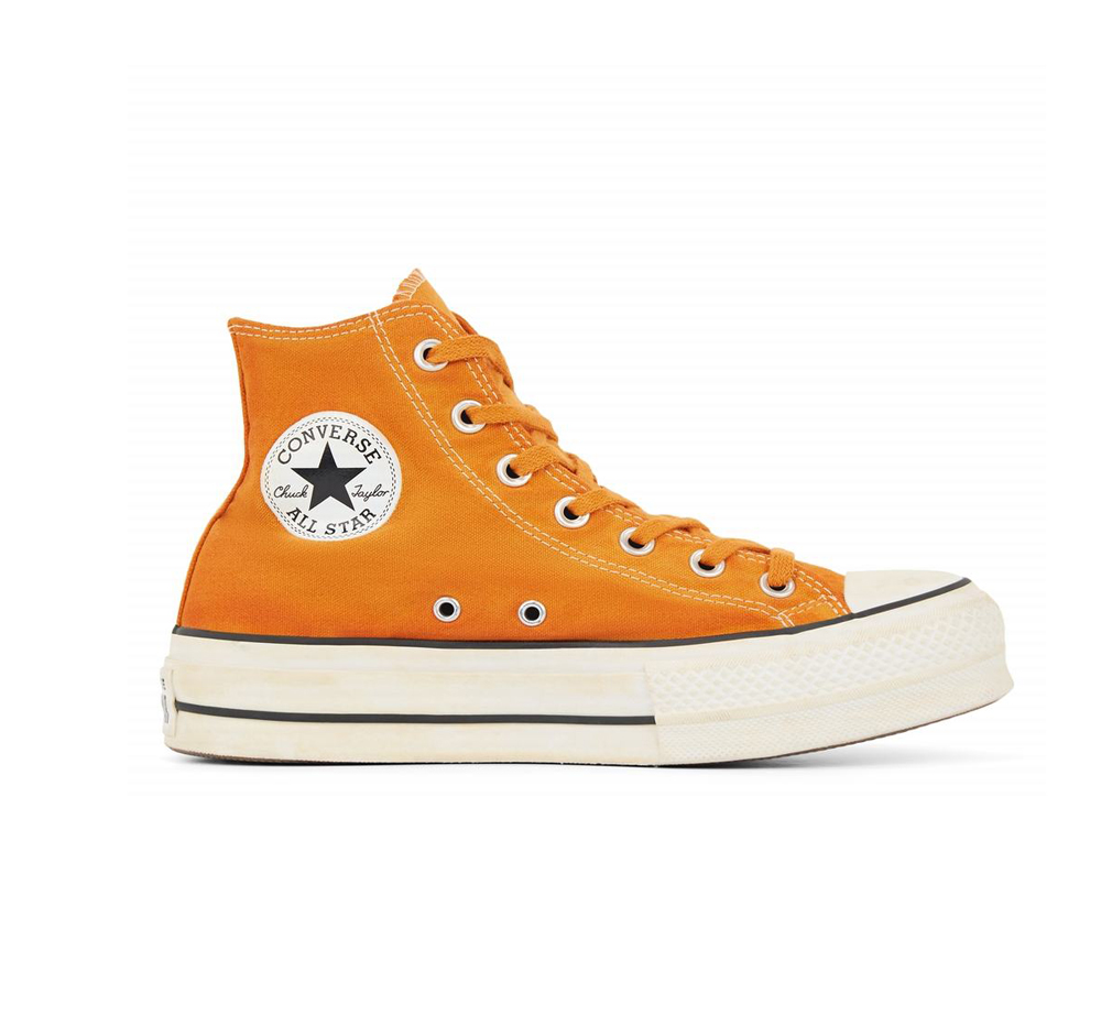 Tenis Converse Chuck Taylor All Star Italian Crafted Dye Cano Alto Mulher Branco 438012ING